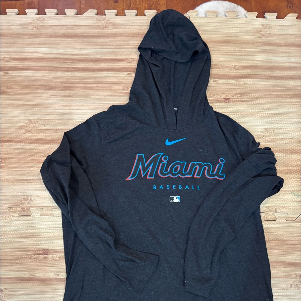 Nike Miami Marlins Hooded Shirt